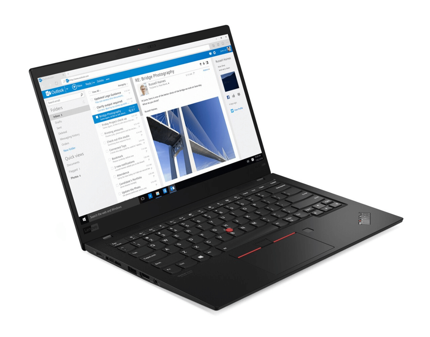 Lenovo ThinkPad X1 Carbon Gen 7 14 Zoll 1920x1080 Full HD Intel Core i5 256GB SSD 8GB Windows 11 Pro Webcam