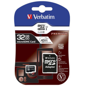 Verbatim 32GB Micro SD (SDHC) Karte - Class 10 mit Adapter