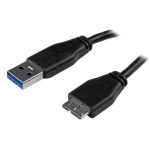 StarTech 3M 10ft Slim USB 3.0 A to Micro B Cable - Black