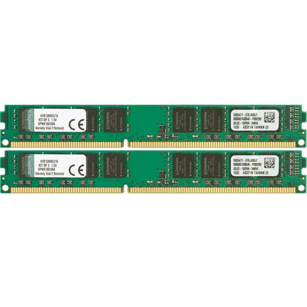 Kingston ValueRAM 16GB (2x8GB) 1333MHz DDR3 Non-ECC 240 Pin CL9 DIMM PC Memory Module
