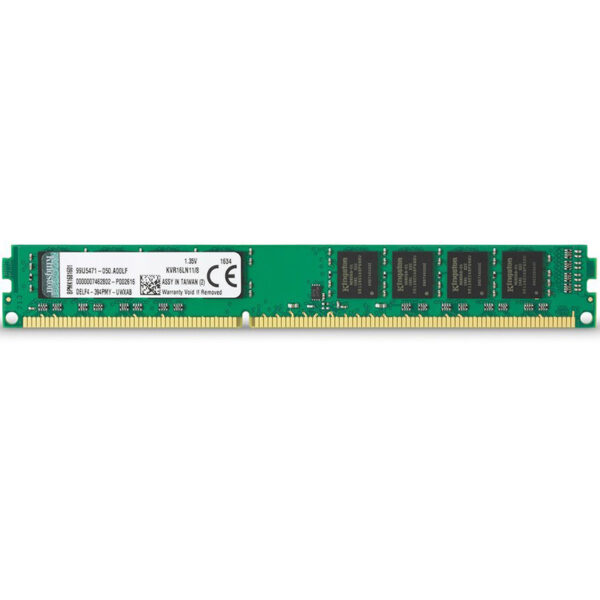 Kingston ValueRAM 8GB (1x8GB) 1600MHz DDR3L Non-ECC 240-Pin CL11 DIMM PC Memory Module