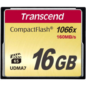 Transcend 16GB 1066X Compact Flash Card - 160MB/s