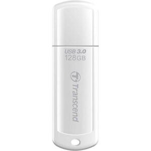 Transcend 128GB JetFlash 730 USB 3.0 Flash Drive (White) - 90MB/s