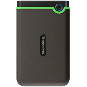 Transcend 1TB Slim StoreJet USB 3.1 Portable Hard Drive - Grey/Green