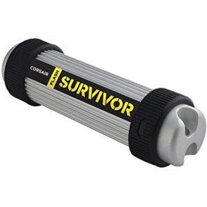Corsair 64GB Flash Survivor Stealth 200m USB 3 Rugged Design Waterproof Flash Drive - 70MB/s Silver