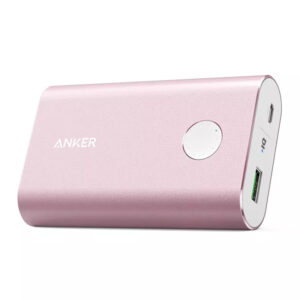 Anker PowerCore + 2.4A 10050mAh Portable Power Bank mit Schnellladung 3.0 - Pink