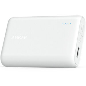 Anker 2.4A PowerCore 10000mAh Portable Power Bank mit PowerIQ- Weiß