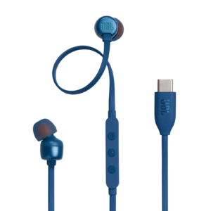 JBL Tune 310C USB Blue In-Ear Headphones