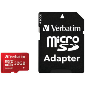 Verbatim 32GB Tablet Micro SD (SDHC) Card + Adapter