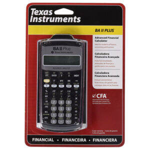 Texas Instruments Plus Advanced Financial Calculator (BA-II)