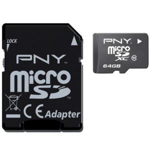 PNY Android Micro SD Karte (SDXC) 20MB/s Class 10 + SD Adapter