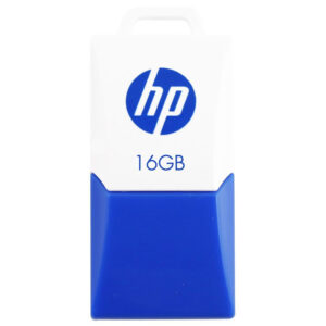 HP 16GB V160W Mini Sleek USB Flash Drive - Blue/White