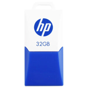 HP 32GB V160W Mini Sleek USB Flash Drive - Blue/White