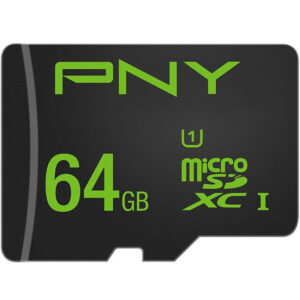 PNY 64 GB Hochleistungs-MicroSDHC-Speicherkarte der Klasse 10 UHS-1 U1 - 100 MB / s