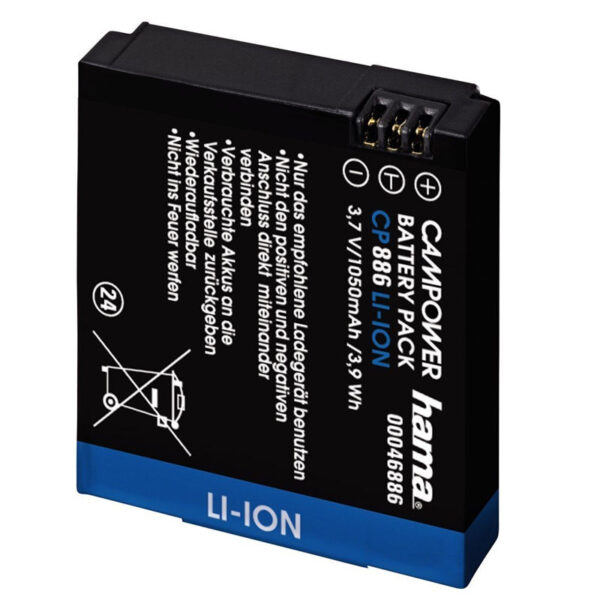 Hama CP886 Li-Ion Battery Replacement GoPro HD Hero