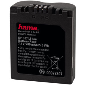 Hama Panasonic CGR-S006E Replacement Li-Ion Camera Battery
