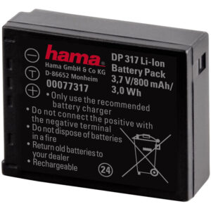 Hama Panasonic CGA-S007 Ersatz für Li-Ion Kamera Akku