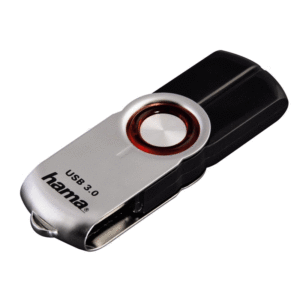 Hama 64GB Tenus Flash Drive USB 3.0 90MB/s - Black/Silver