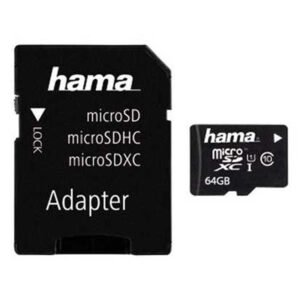 Hama 64GB Micro SDXC Class 10 UHS-I + Adapter