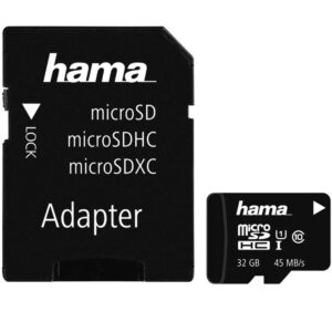 Hama 32GB Micro SD Karte (SDHC) + Adapter - 45MB/s