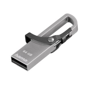 Hama 64GB Hook-Style 2.0 USB Stick 15MB/s - Grau