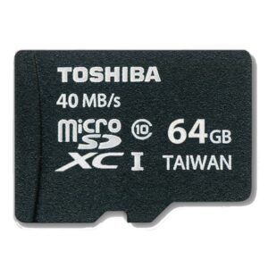 Toshiba 64GB High Speed Professional Micro SD {SDXC) Karte Class 10 UHS-I - 40MB/s