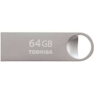 Toshiba 64GB TransMemory U401 Metal Flash Drive - Silver