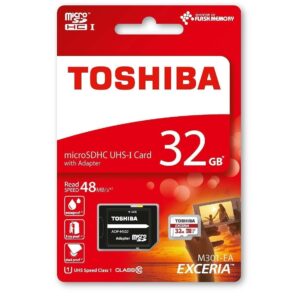 Toshiba 32GB EXCERIA M301 Micro SDHC UHS-I Flash Speicherkarte - 48MB/s