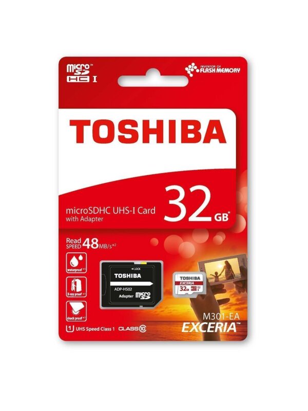 Toshiba 32GB EXCERIA M301 Micro SDHC UHS-I Flash Speicherkarte - 48MB/s