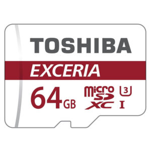 Toshiba 64GB Exceria M302 MicroSDXC Class 10 4K mit SD Adapter - 90/MBs