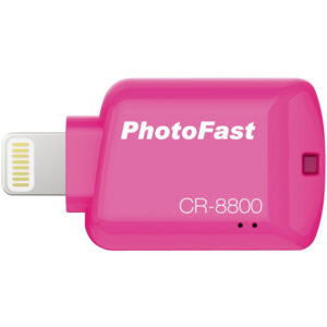 PhotoFast 4K USB 3.1 Apple Lightning to Micro SD Card Reader - Pink