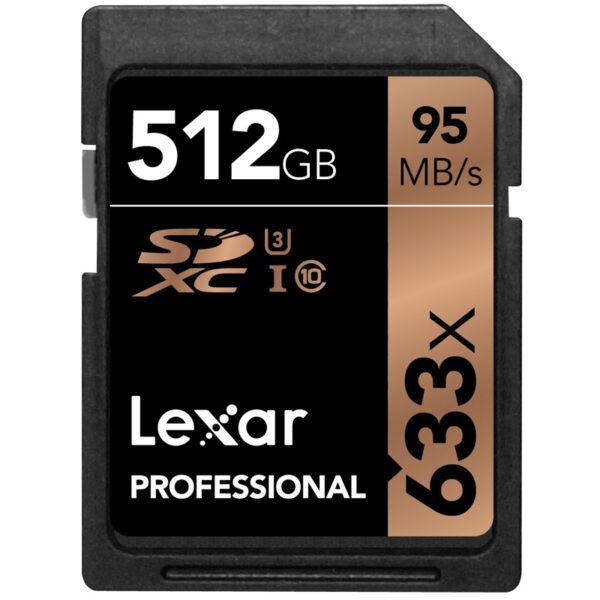 Lexar 512GB Professional 633x SDXC Karte UHS-I U3 - 95MB/s