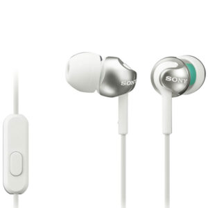 Sony Deep Bass In-Ear Headphones + Smartphone Control and Mic - Metallic White