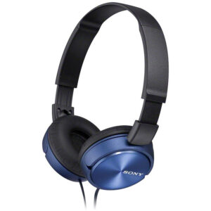 Sony Folding Stereo Headphones - Metallic Blue
