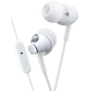 JVC Premium Sound In Ear Headphones with Remote &  Mic - White