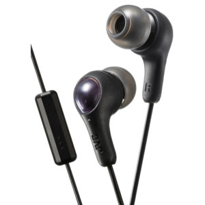 JVC Gumy Plus In Ear Headphones with Mic & Remote - Black