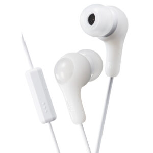 JVC Gumy Plus In Ear Headphones with Mic & Remote - White