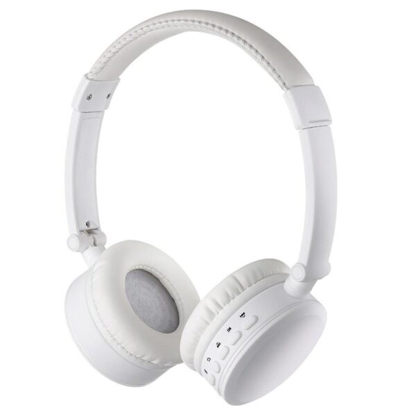 Goodmans Bluetooth Headphones with Microphone - White