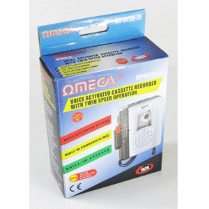 Omega (Reporter 20) Voice Activated Casette Recorder