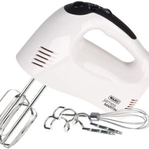 Wahl James Martin 300W Hand Mixer with Dough Hooks & Whisk - White