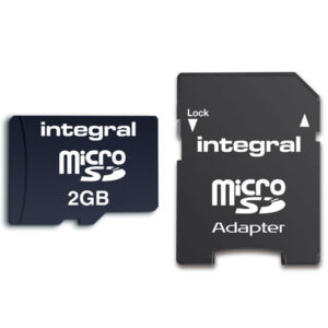 Integral 2GB Micro SD Speicherkarte + SD Adapter