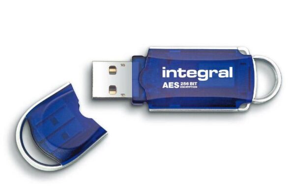 Integral 16GB Courier 256-bit Hardware Encrypted USB Flash Drive