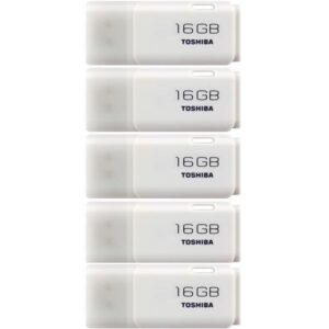 Toshiba 16GB Transmemory U202 2.0 USB Stick 5er Pack - Weiß
