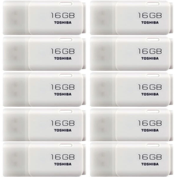 Toshiba 16GB TransMemory U202 USB Flash Drive 10 Pack - White