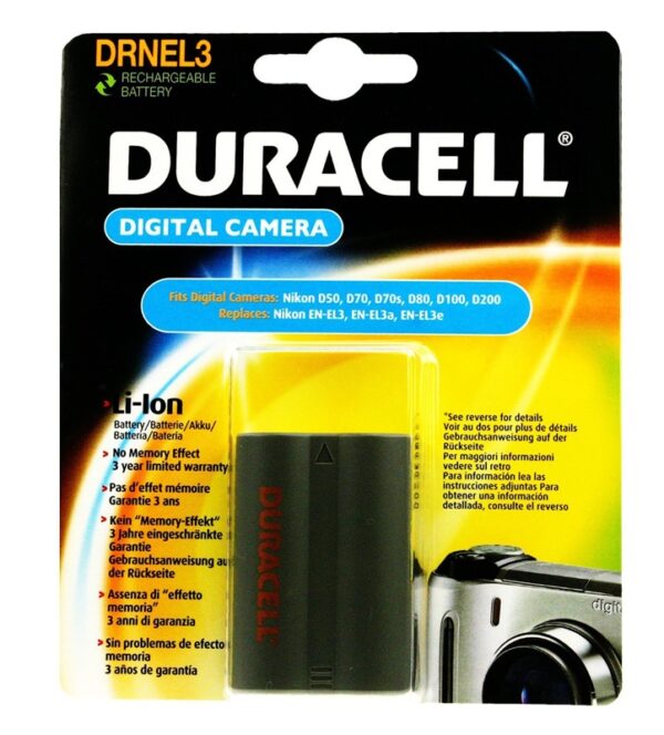 Duracell Digitalkamera Ersatzakku für Nikon EN-EL3e