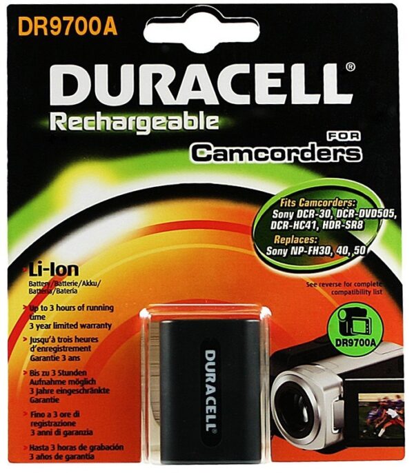 Duracell Digitalkamera Ersatzakku für Sony NP-FH30