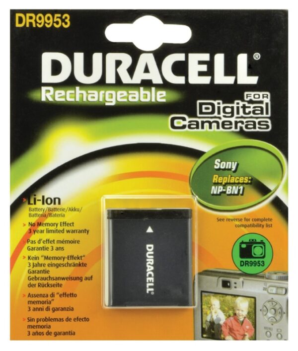 Duracell Digitalkamera Ersatzakku für Sony NP-BN1