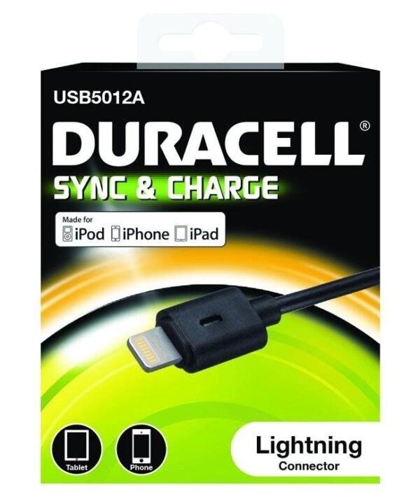 Duracell Apple Lightning Sync and Charging Cable