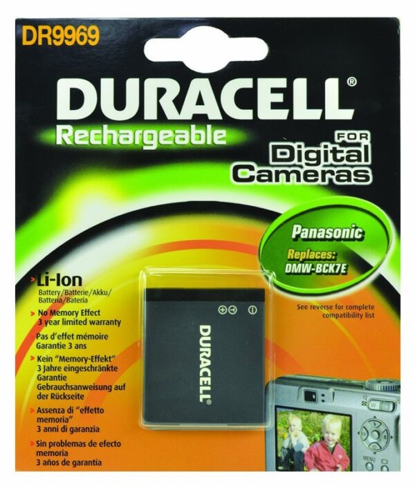 Duracell Digitalkamera Ersatzakku für Panasonic DMW-BCK7E