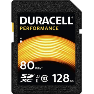 Duracell Performance 128GB SD Card (SDXC) UHS-I U1 - 80MB/s
